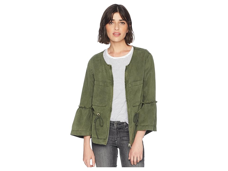 

Sanctuary Military Frill Peplum Jacket (Cadet) Women's Coat, Purple
