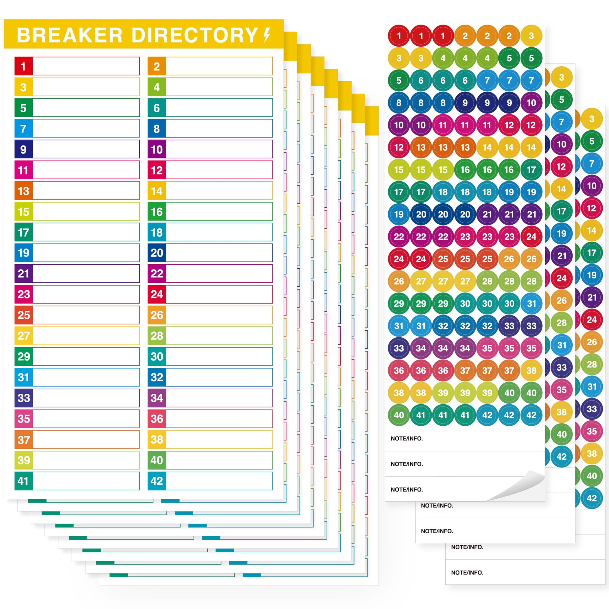 Amazon.com : 10 Sheets Breaker Panel Labels & 3 Number