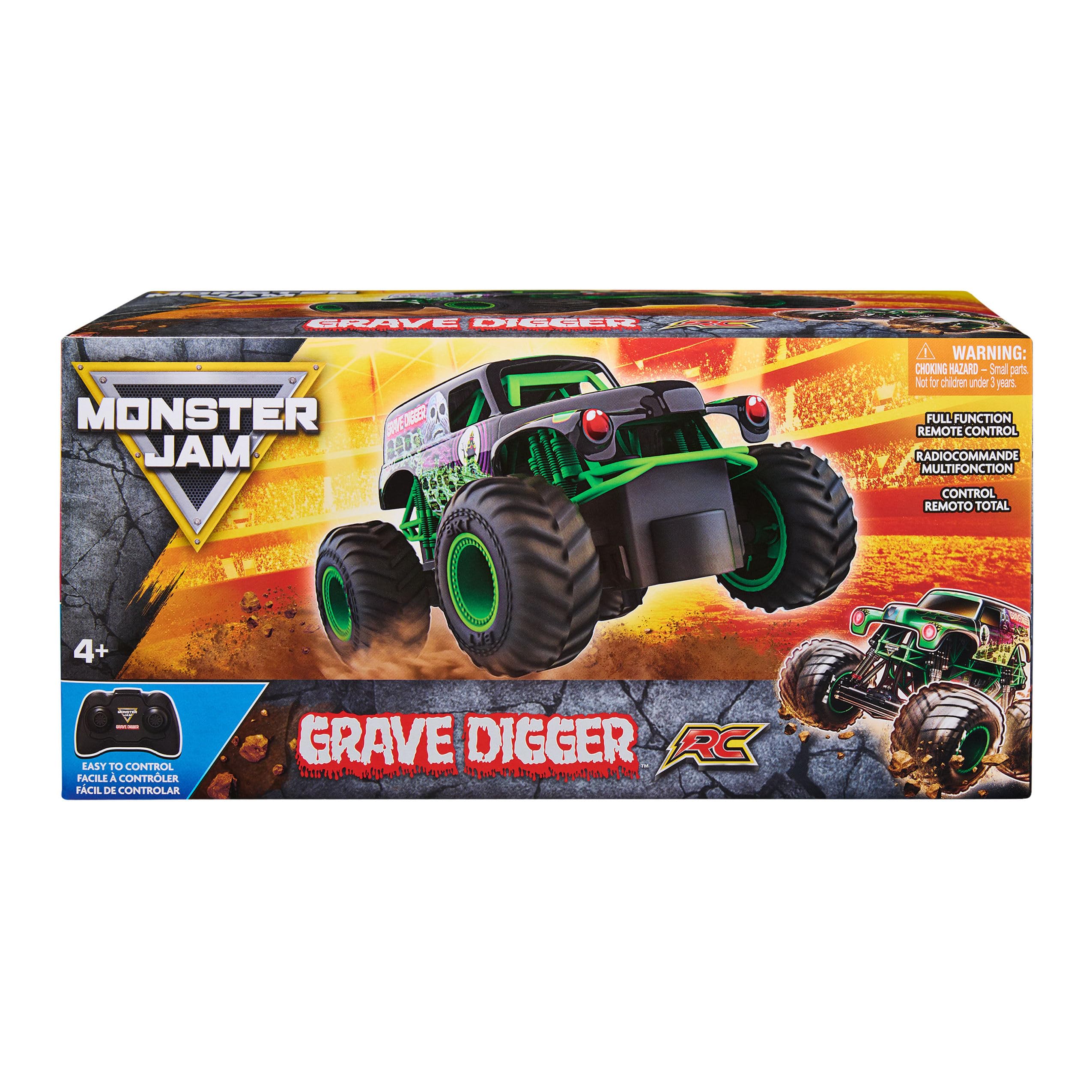 Amazon | Monster Jam、公式墓掘りリモコンモンスタートラック、1:24