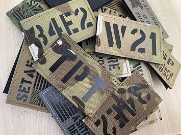 2 Pack Custom IR Infrared Call Sign Laser Cut Patch