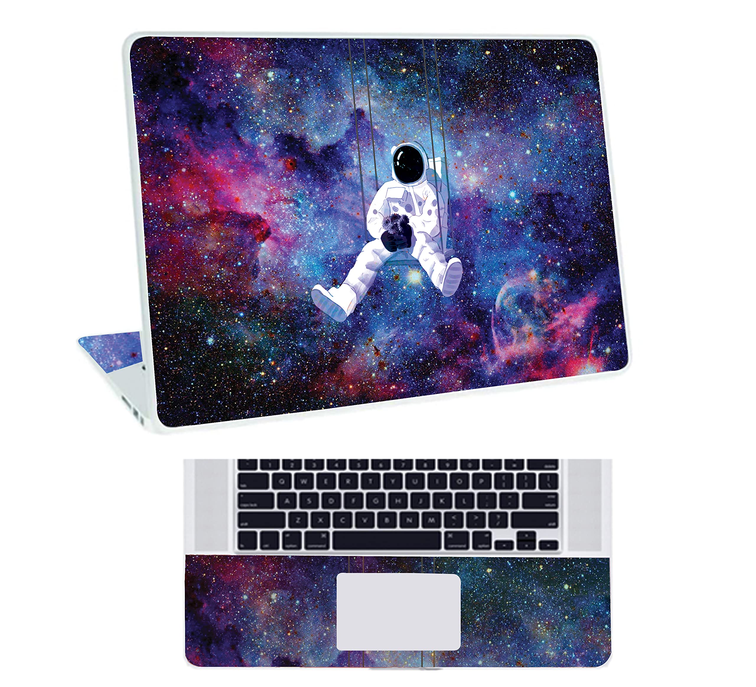 Inkykart Space D8 Top+Wrist Pad Vinyl Laptop Skin/Sticker/Cover for 17 to 17.3 Inches Laptops Laminated-Removable-HD Quality Compatible for Hp-Dell-Sony-Lenovo-Asus etc.(16.5x11 Inches) (B0B1WNH8FV) Amazon Price History, Amazon Price Tracker