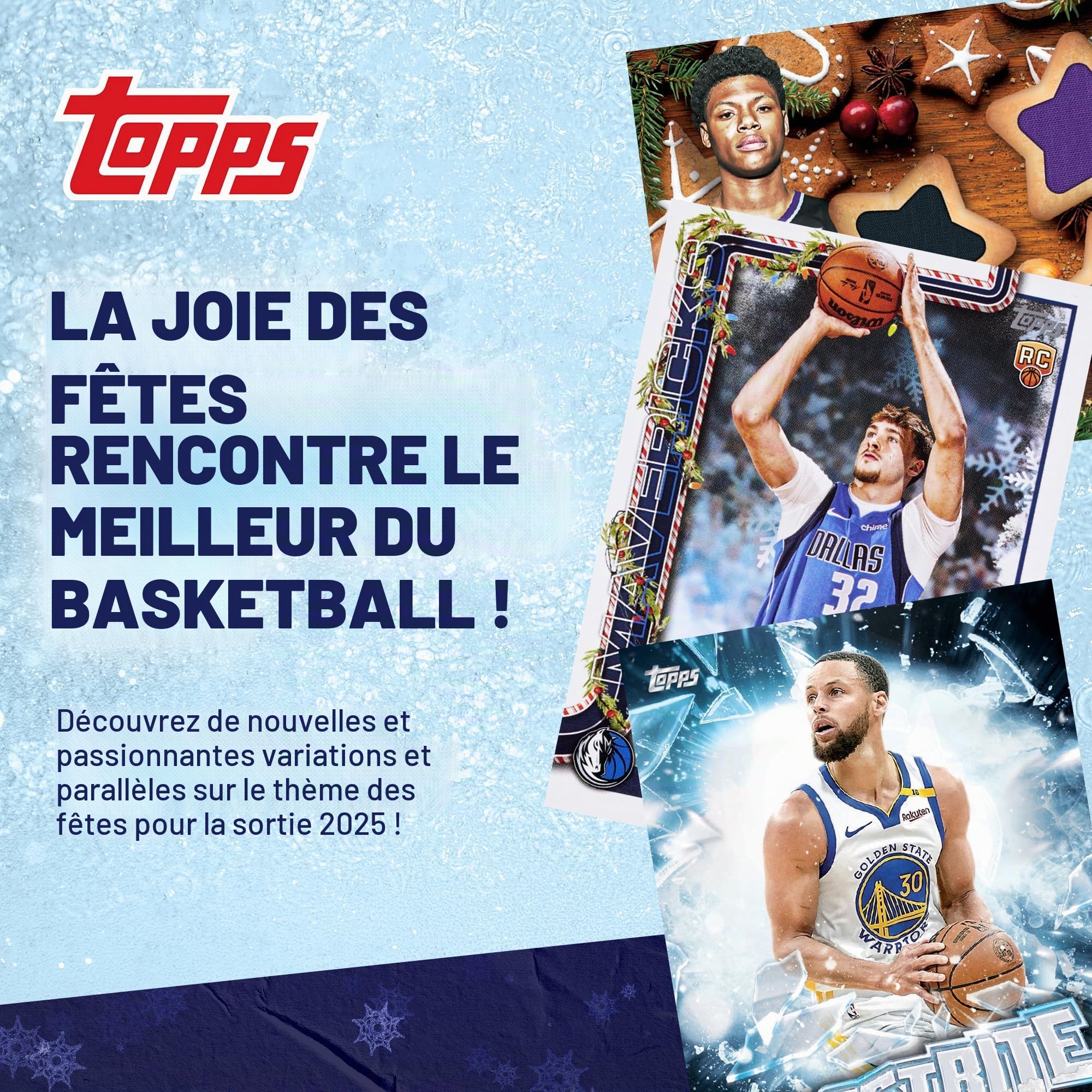 Ballon de Basket des fêtes Topps 2025 – scellé en Usine – Mega Box