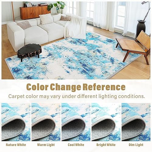 Miniatura 5 de Carvapet Alfombra de entrada de 3 x 5 pies, tapete para interiores, ultra delgado, 36 x 60 pulgadas, alfombras lavables para puerta de entrada,