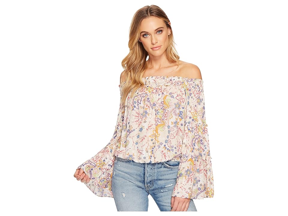 

Free People Free Spirit Printed Top (Neutral) Women's Clothing