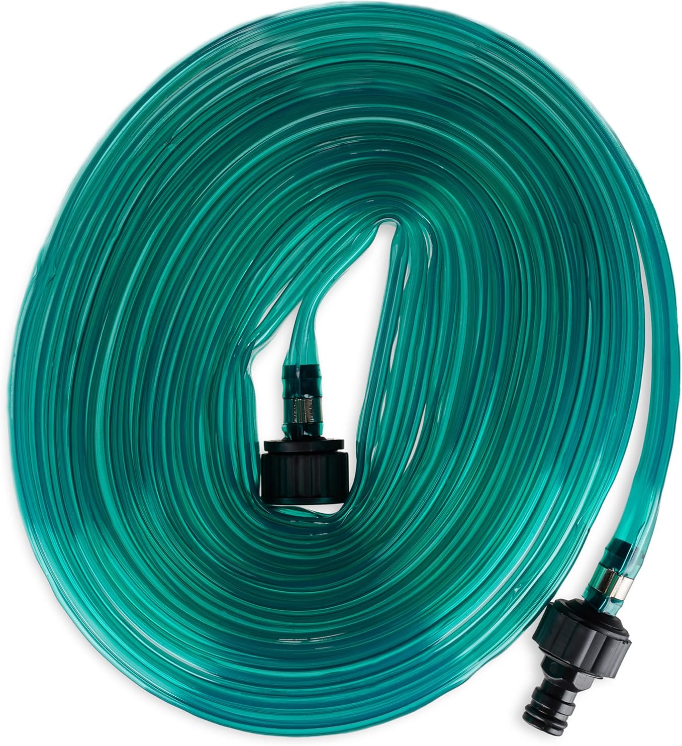 Relaxdays Irrigation Hose, 15 m Long, Uniform Garden Watering, Flat
