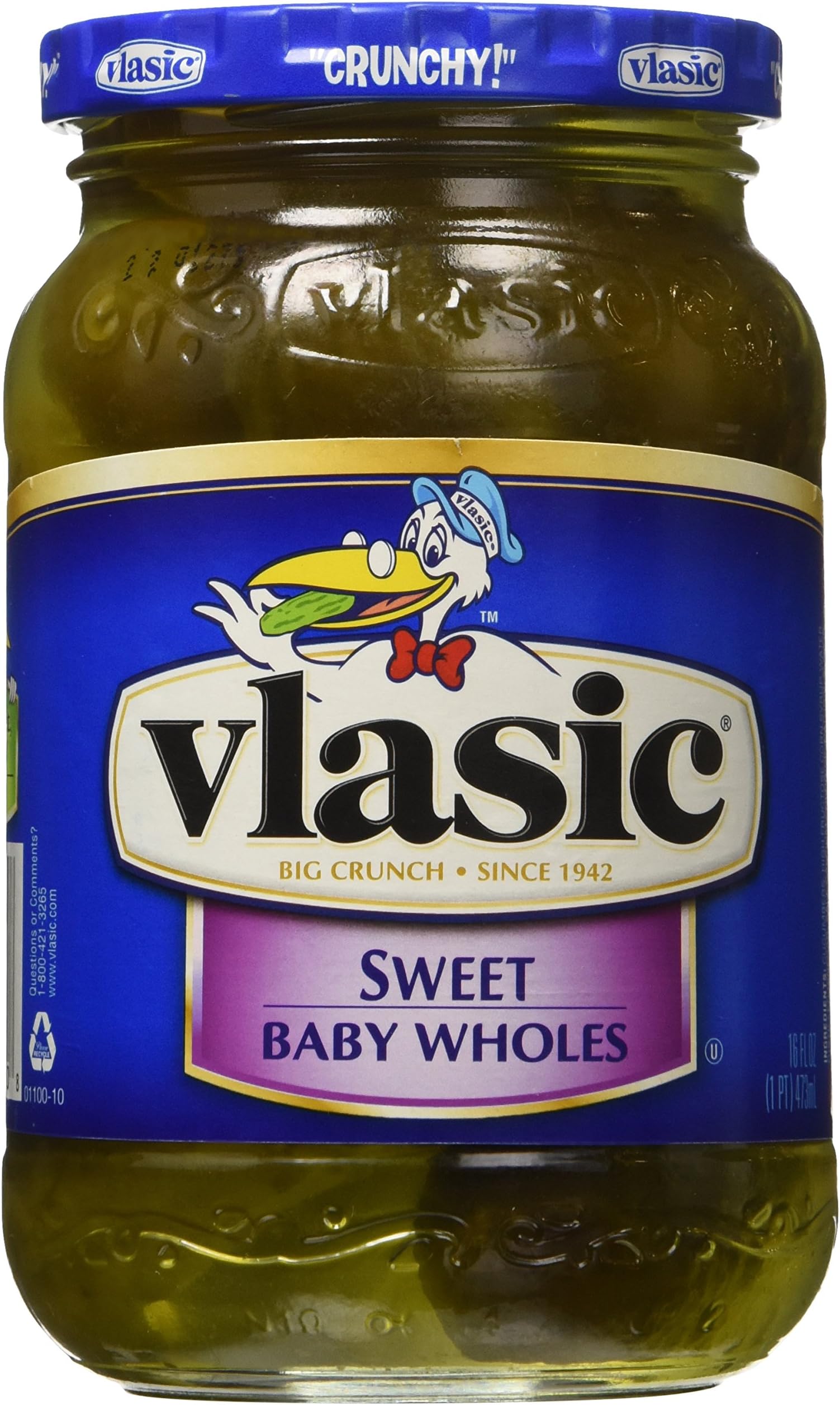 Vlasic Sweet Baby Whole Pickles, 16 FL OZ