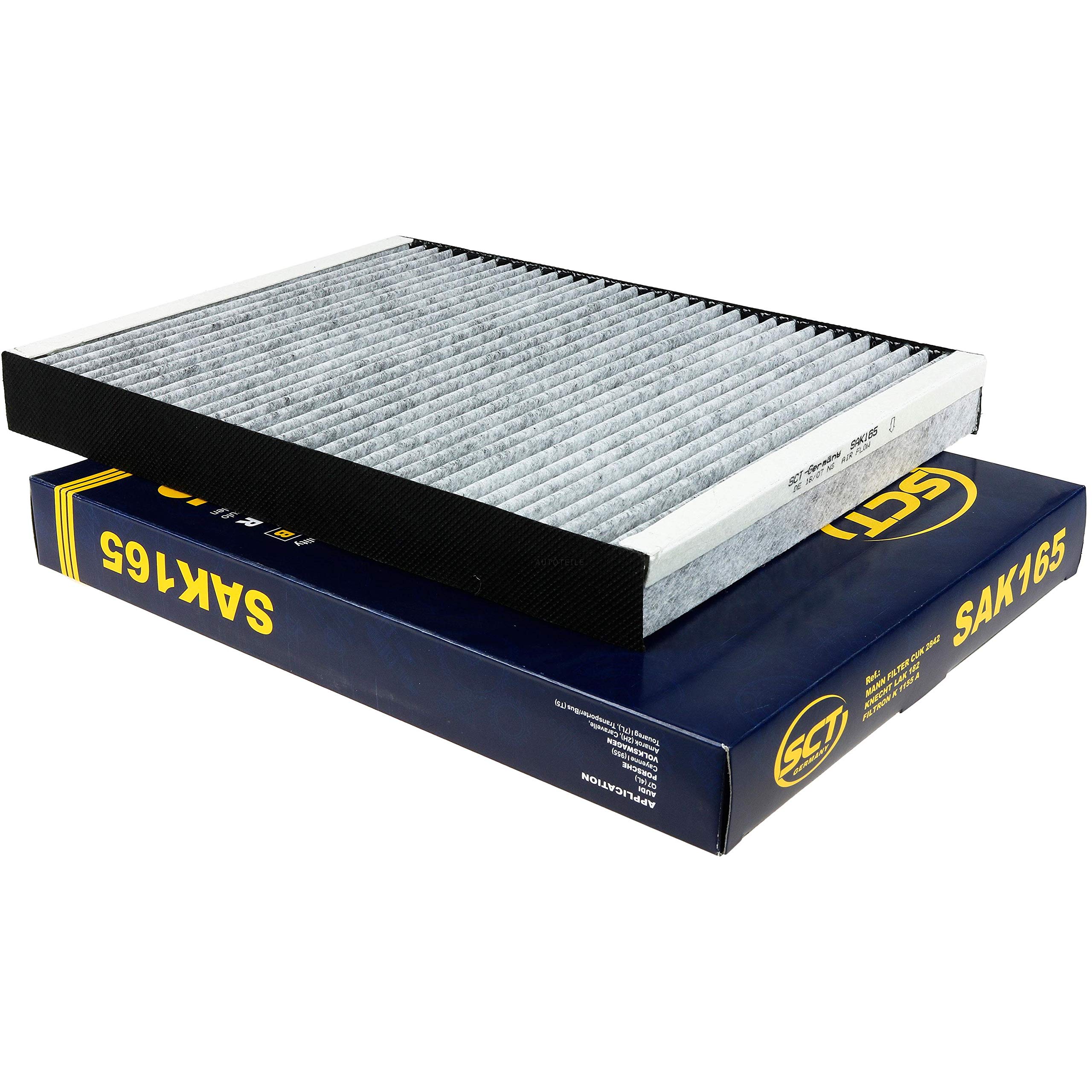 Juego de 10 filtros originales SCT 85507249 SAK 165 para habitáculo de aire