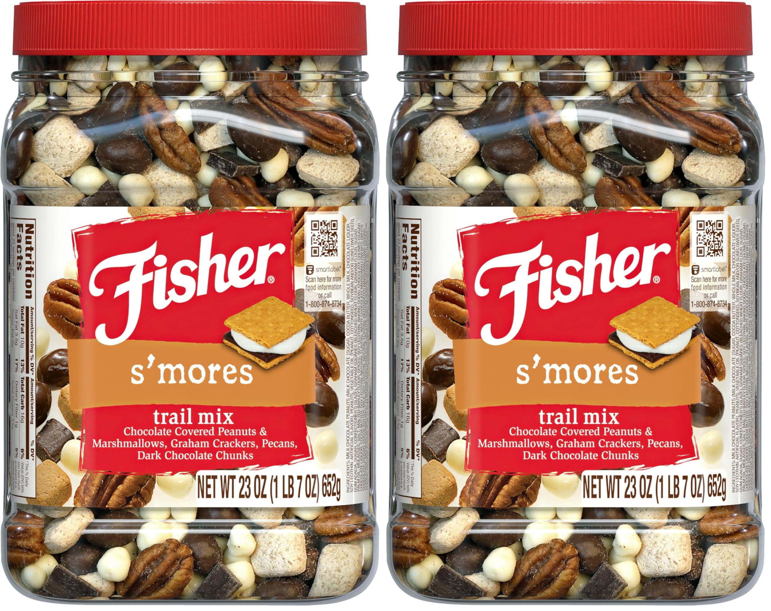 Fisher S'mores Trail Mix 23 oz (Pack of 2)