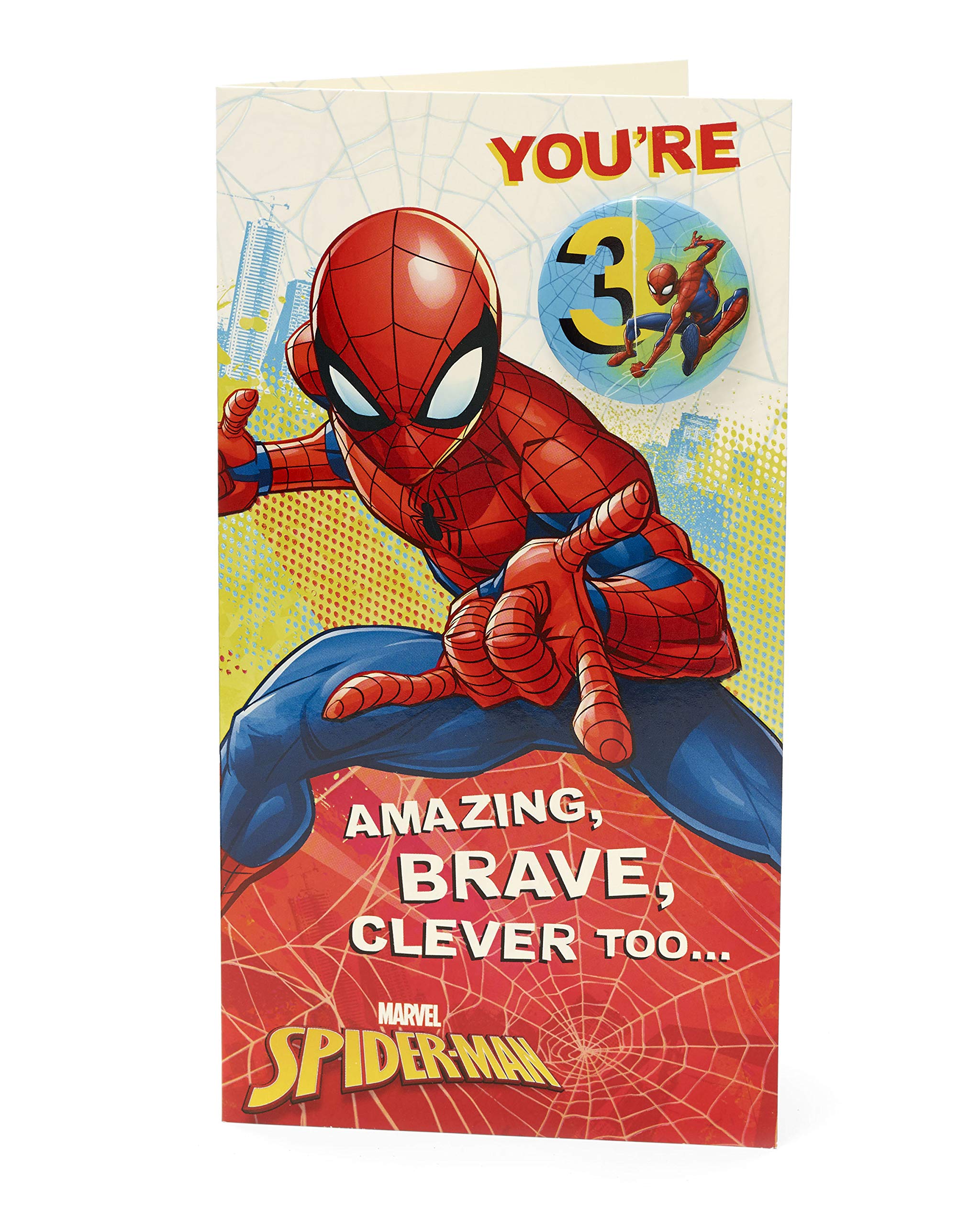 Age Birthday Card Spiderman Birthday Card With Spiderman