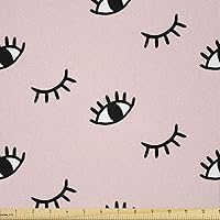 Vista 70 de Ambesonne Tela de Mariposas por Yarda, Patrones de Mariposas Estacionales Alegres Selva Tropical Naturaleza Salvaje Ilustración, Tela Decorativa