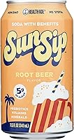Health-Ade SunSip Root Beer Soda - Probiotic Low Sugar Root Beer, 5g Sugar 35 Calories, 11.5 Fl Oz Gut Healthy