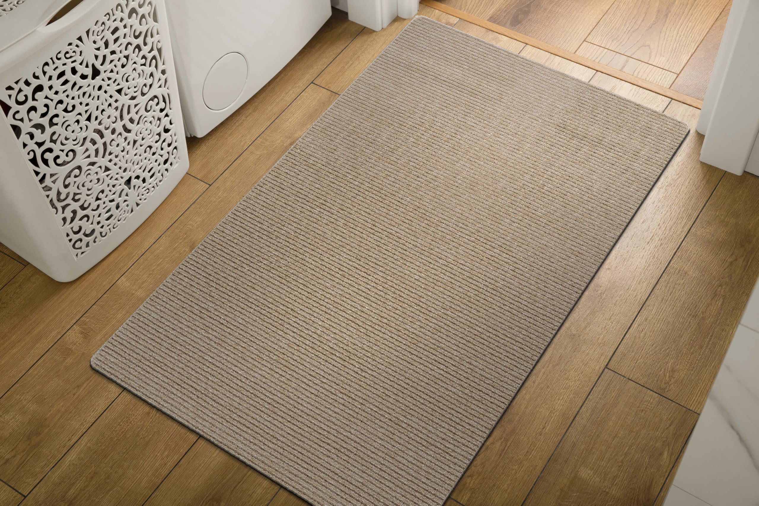 Amazon.com: LuuL Home Non Slip Beige Solid Rubber Back Thing Door Mat ...