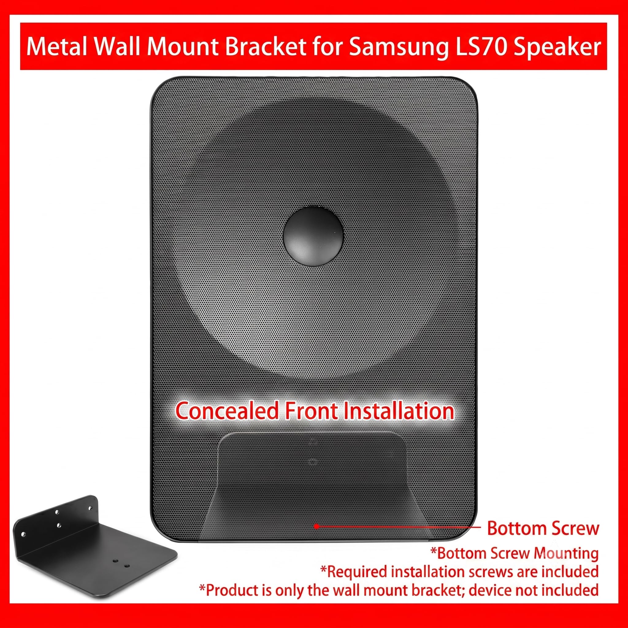 Staffa di montaggio a parete per soundbar Sam-sung LS70, robusta