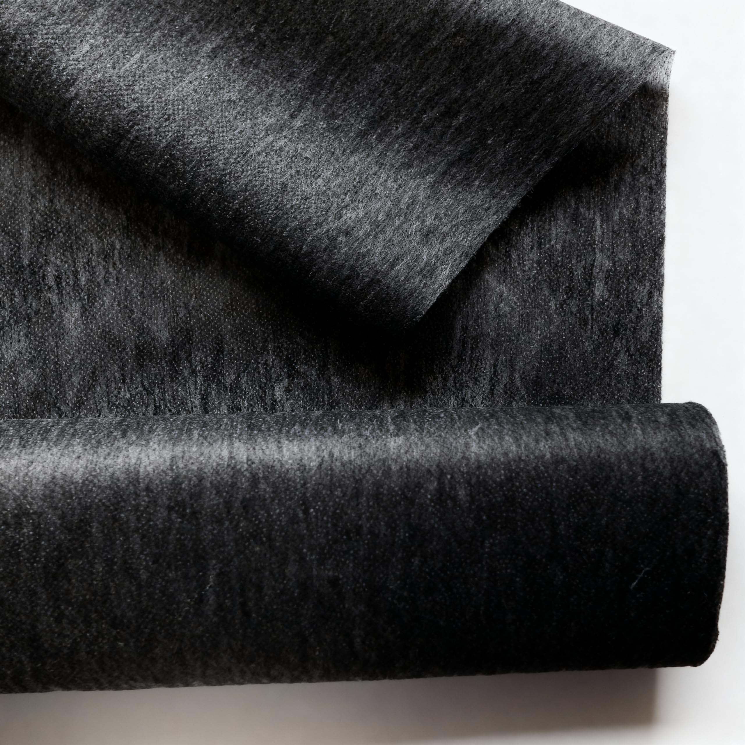 On Trend Fabrics Black Soft Handle Medium Weight Fusible Iron On Interfacing In - Sold By The Metre 90Cm Wide