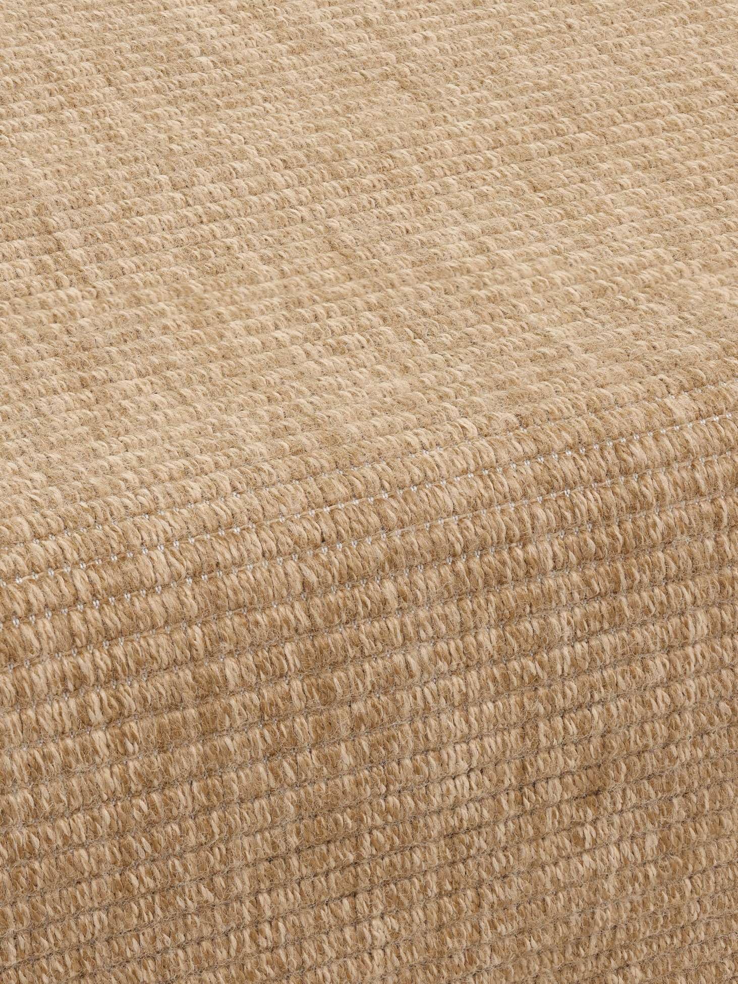 RugVista Jutte Alfombra Interior y Exterior, Redondo, Ø 100 cm, Beige | Modernas, Pelo medio, Lavado a mano, Oeko-Tex 100, Resistente a los rayos UV, Cocina, Pasillo, Patio