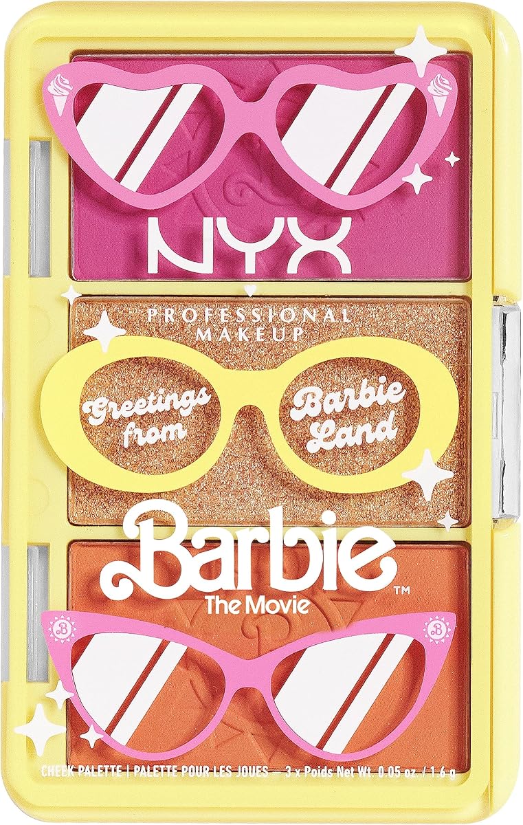 NYX PROFESSIONAL MAKEUP BARBIE, Mini Cheek Palette - Greeting From BARBIE Land