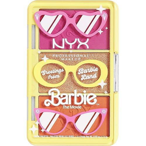 NYX PROFESSIONAL MAKEUP BARBIE, Mini Cheek Palette - Greeting From BARBIE Land