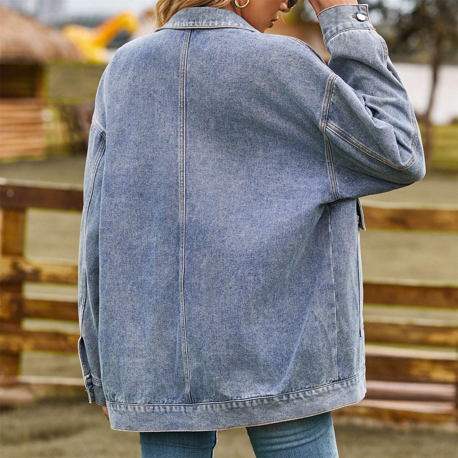 Cappotti di jeans da donna per il Regno Unito Gilet lungo da donna Regno Unito con bottoni cardigan estivi giacca di jeans lunga giacca di jeans Plus Size cardigan corto cardigan leggero