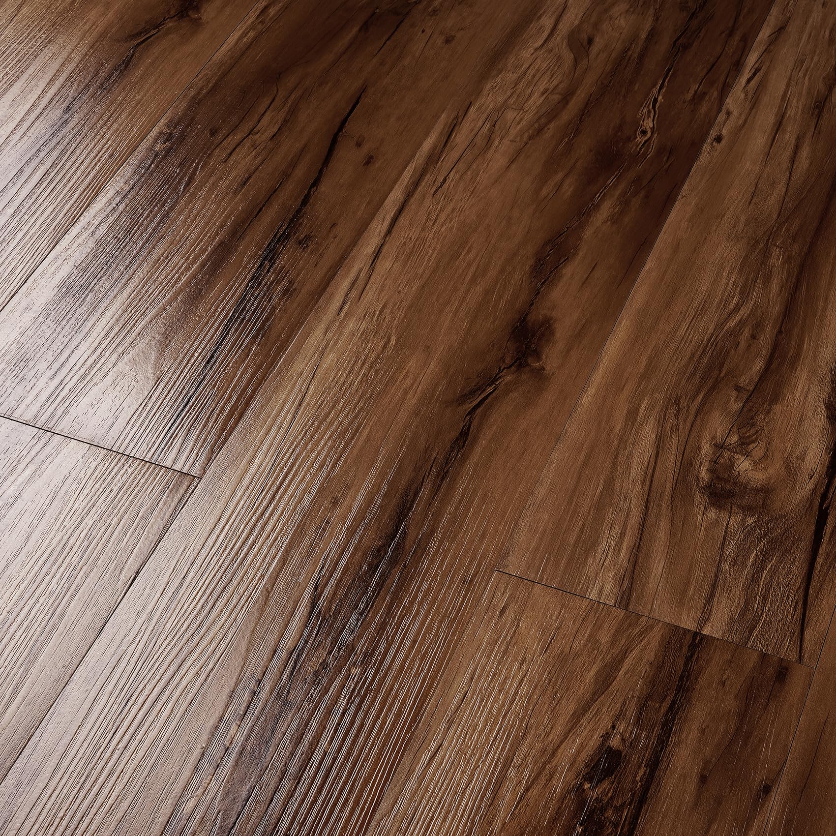 Livelynine Suelo Vinilo Autoadhesivo Madera Natural 90x15 Suelo Vinilico Autoadhesivo Grueso Vinilo Adhesivo Suelos Laminado Adhesivo para Baño Cocina Losetas Autoadhesivas Marron 18 Piezas