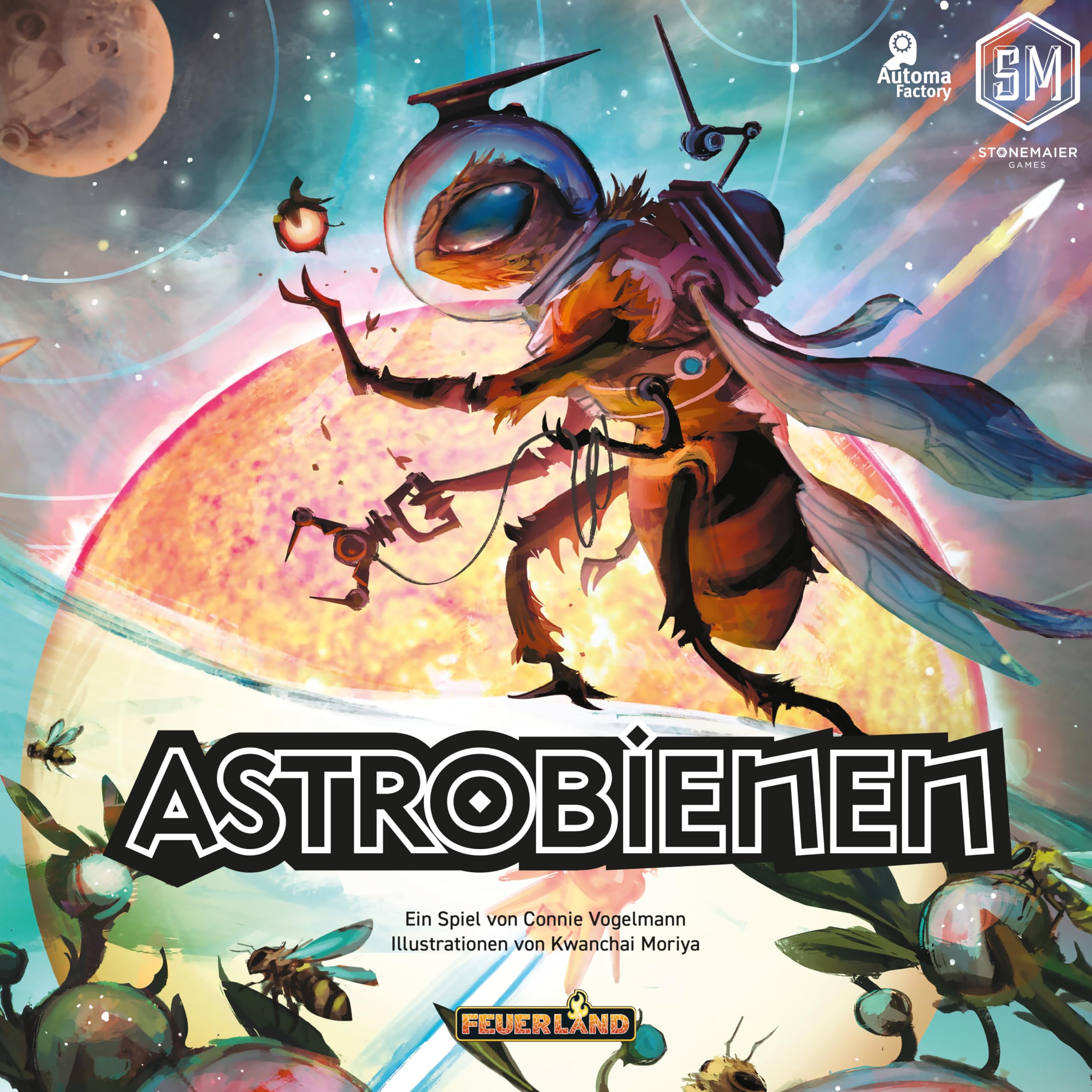 Feuerland: Astrobienen | Kennerspiel für 1-5 Personen ab 14 Jahre | Gesellschaftsspiel, Aufbauspiel, Worker Placement mit mehreren Twists, Engine Builder, Bienen im Weltraum