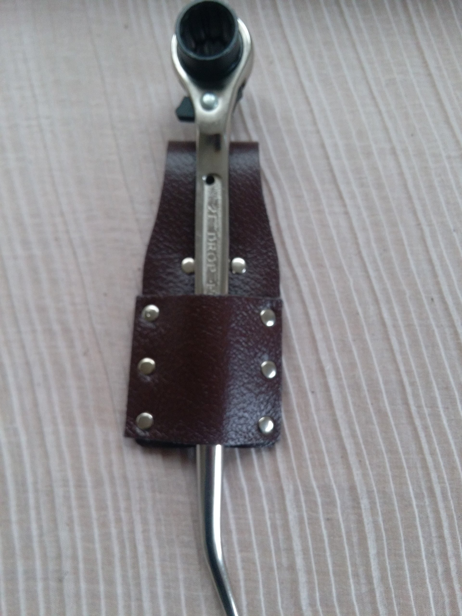 Bbi Ltd Black,Silver Black/Brown Bbi Leather Spanner Frogs Scaffolding Tools+ Ratchet Podger 17/21 Double Side + Single Frog