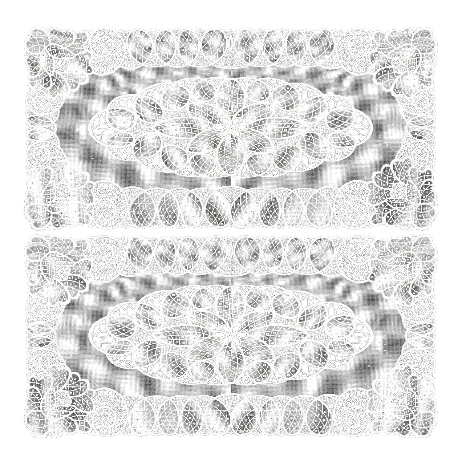 Kuber Industries Table Runner|Soft Vinyl Fabric Floral Design for Everyday Use|Home Decor|Living Room|33x17 Inch|Pack of 2 (Cream) (B0BSNJBTNF) Amazon Price History, Amazon Price Tracker