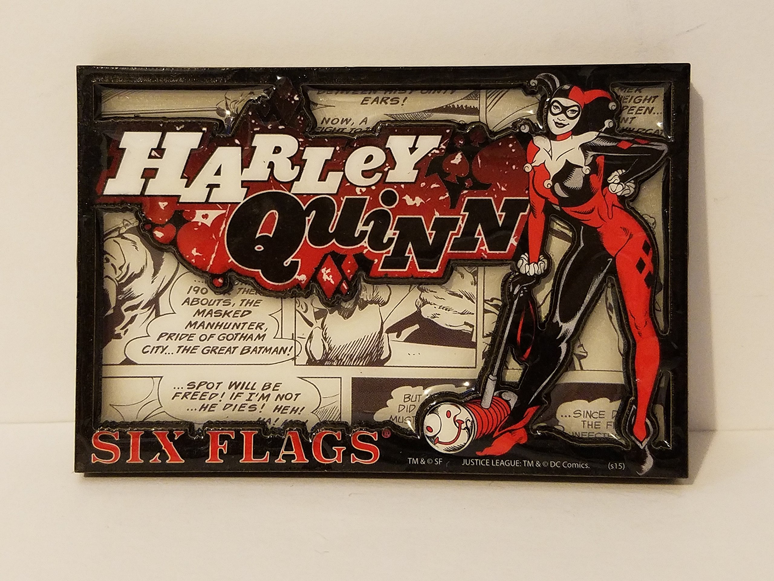 Six Flags Magic Mountain Harley Quinn Comics Magnet