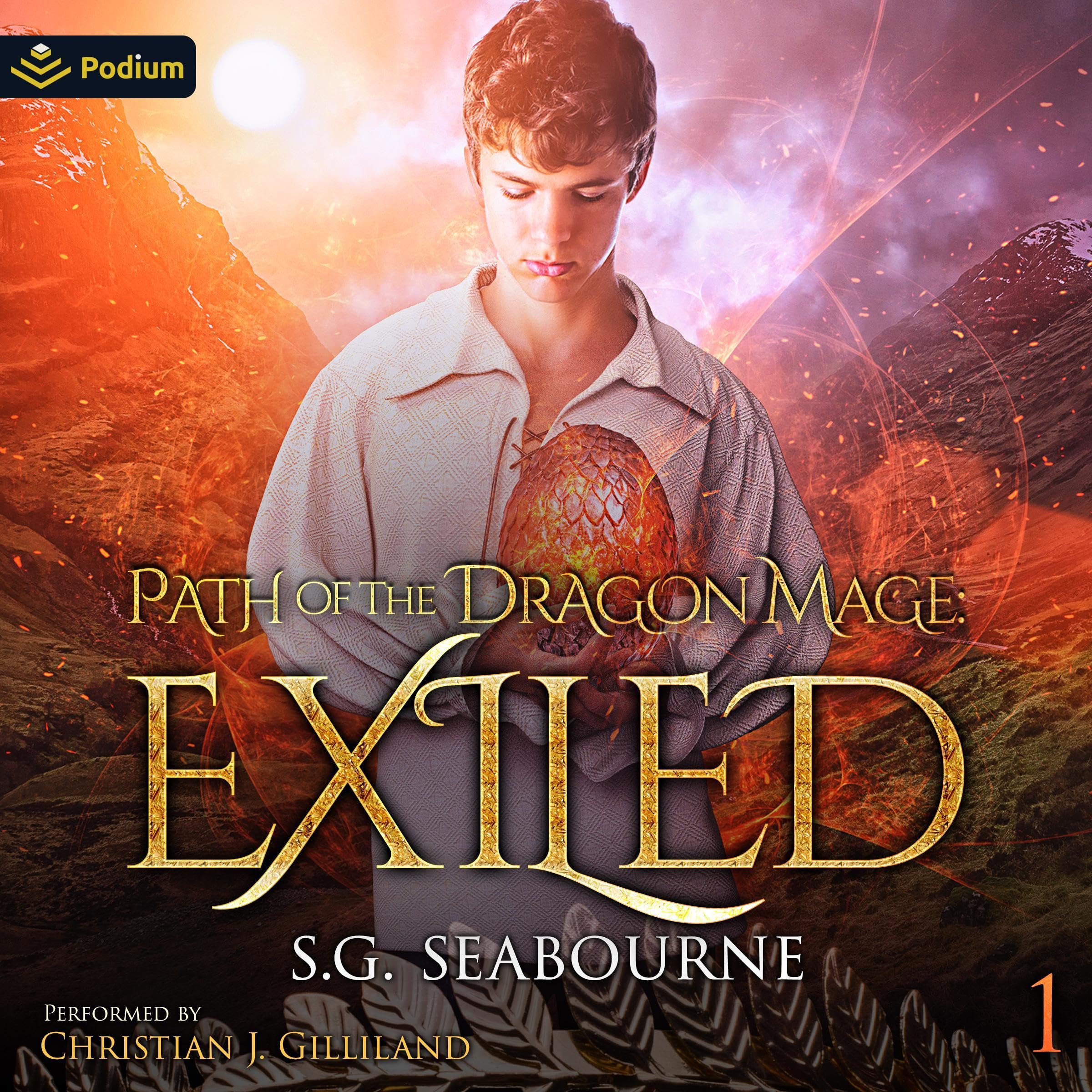 Cover art for Exiled: Path of the Dragon Mage, Book 1