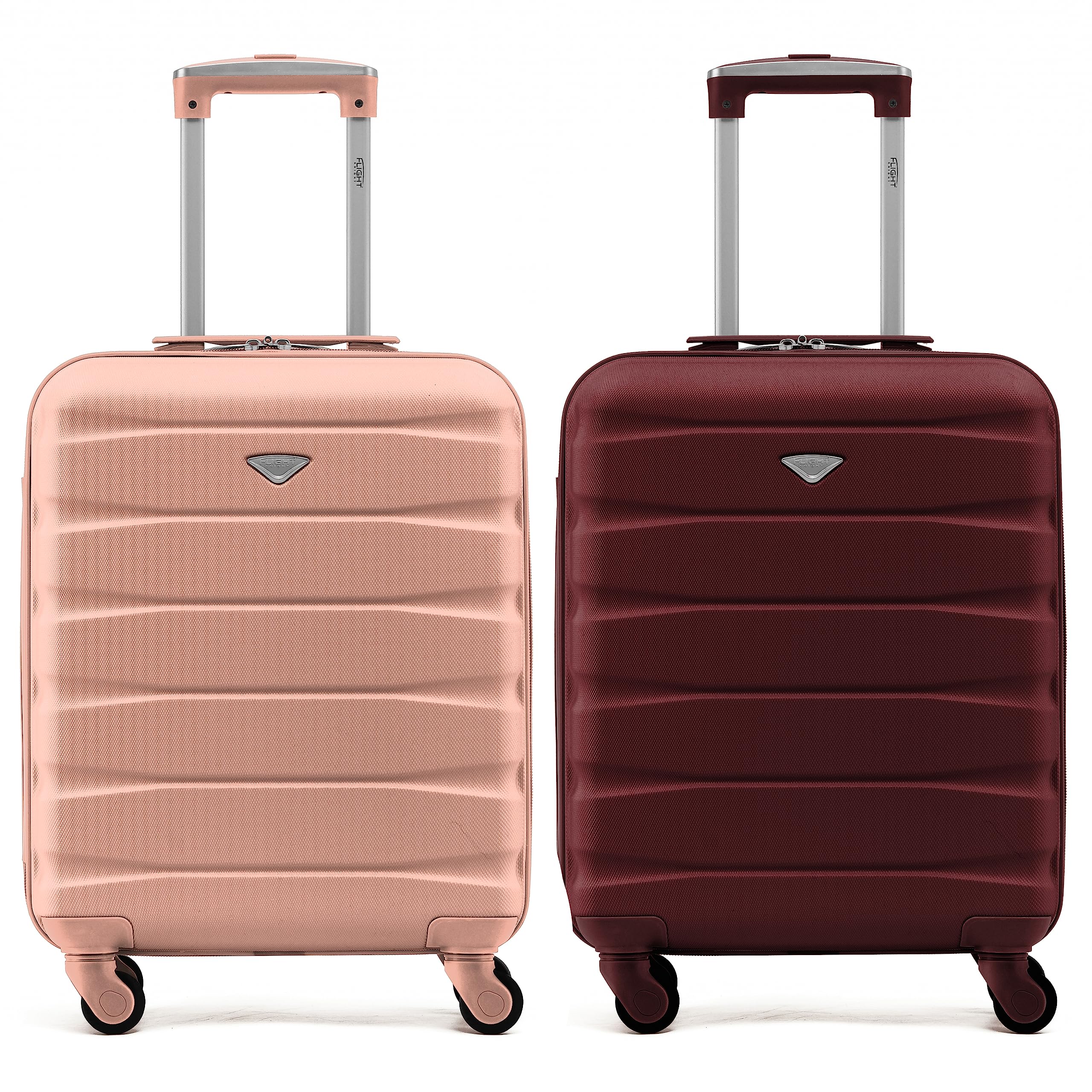 Flight Knight Suitcase Set of 2 Lightweight 4 Wheel ABS Hard Case Cabin Carry On Hand Luggage Approved for Over 100 Airlines Including easyJet, British Airways, Ryanair & Many More 55x35x20cm — view 46