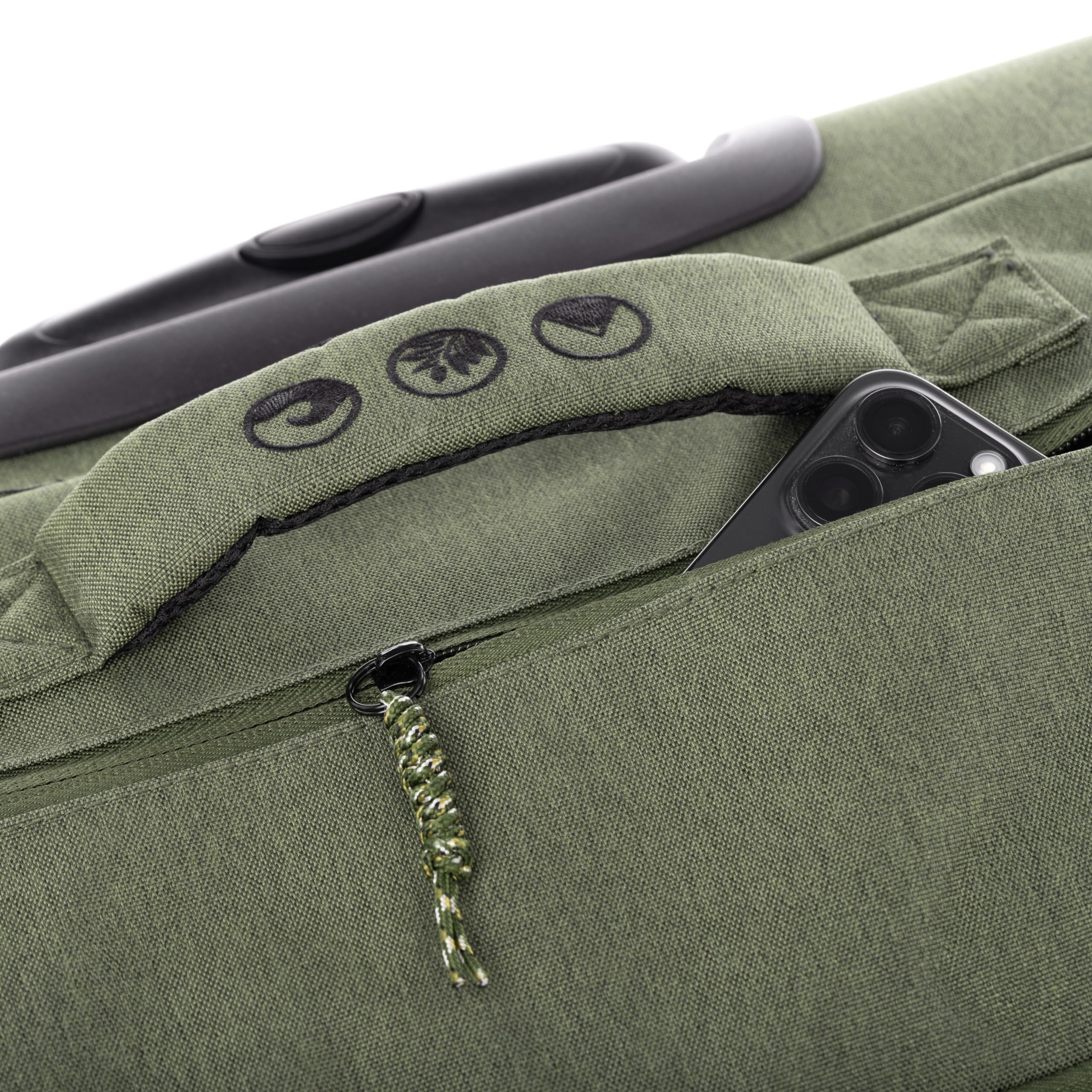 SONS OF ALOHA trolley da viaggio con ruote MAKAI - Pratica borsa da viaggio per vacanze e viaggi 68 cm, verde