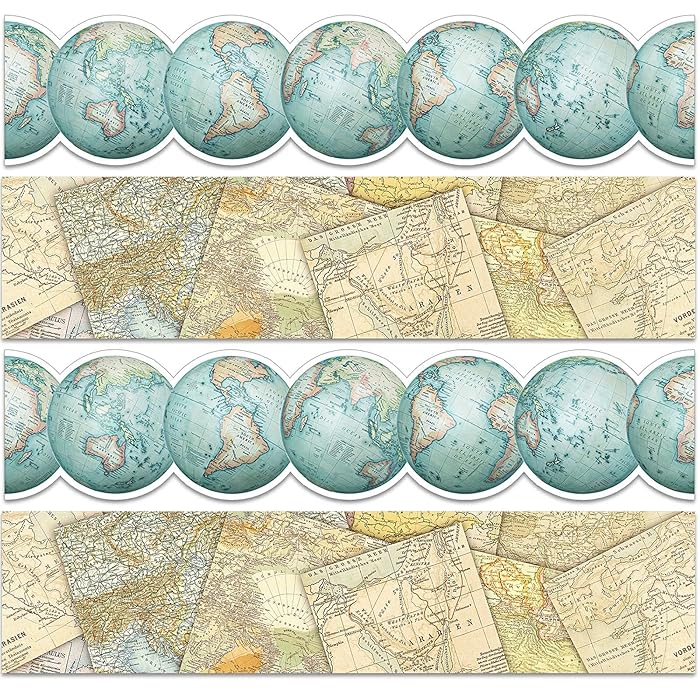 Buy Travel The Map Globes Bulletin Board Straight Border Map Bulletin