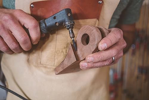 Miniatura 5 de Kutzall Fresa rotativa cónica original, eje de 18 pulgadas, grueso - Accesorio para carpintería para Dremel, Foredom, DeWalt, Milwaukee. Carburo de