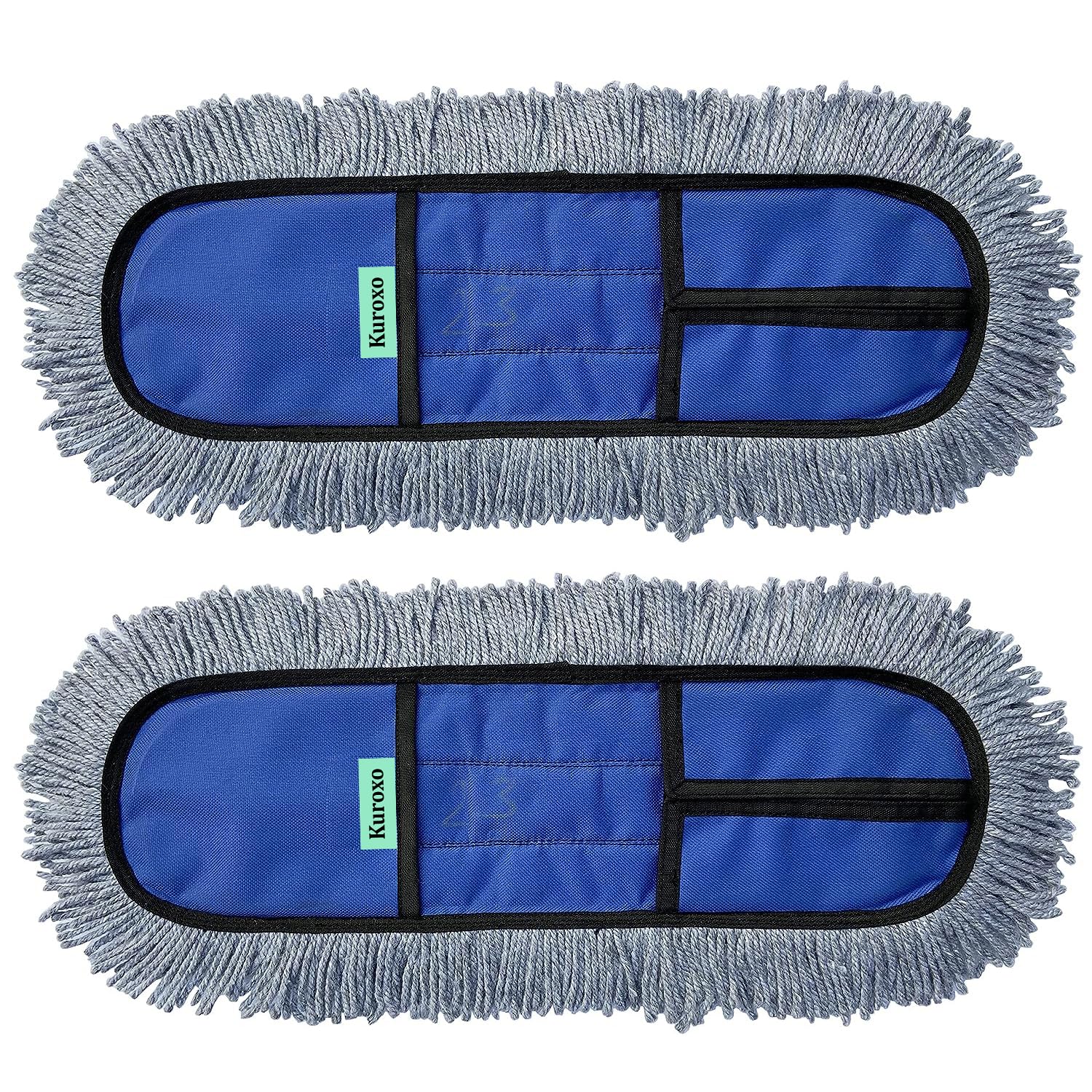 Kuroxo Wet and Dry Mop Refill Pads for 18 inch mop only | Easy to Use Floor Cleaning | Home | Office | Hotels | Hospitals | Fit for 18inch mop only (Blue) (Pack of 2) (B0CHQ82P8V) Amazon Price History, Amazon Price Tracker