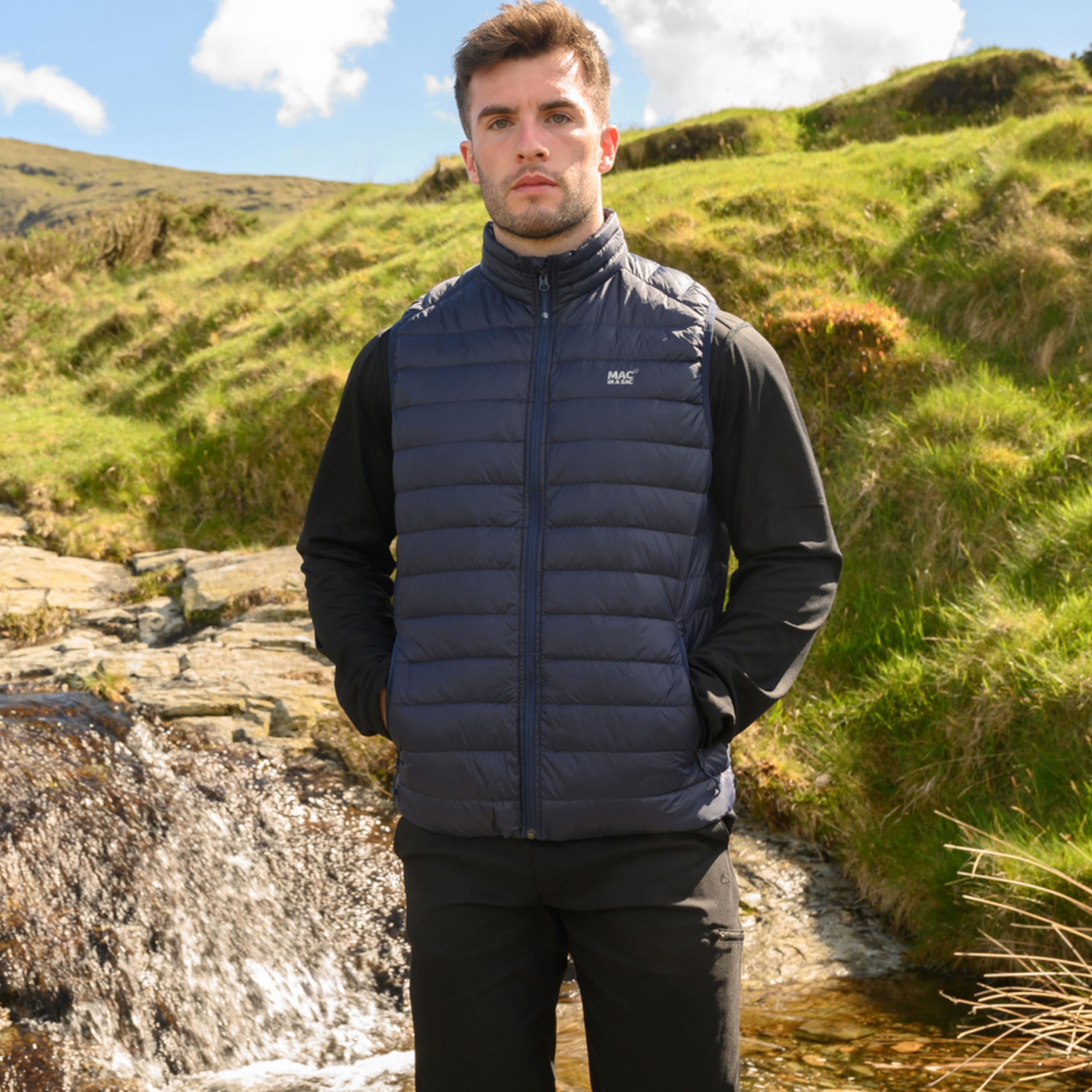 Mac in a Sac Alpine Mens Down Gilet Piumino a gilet Uomo