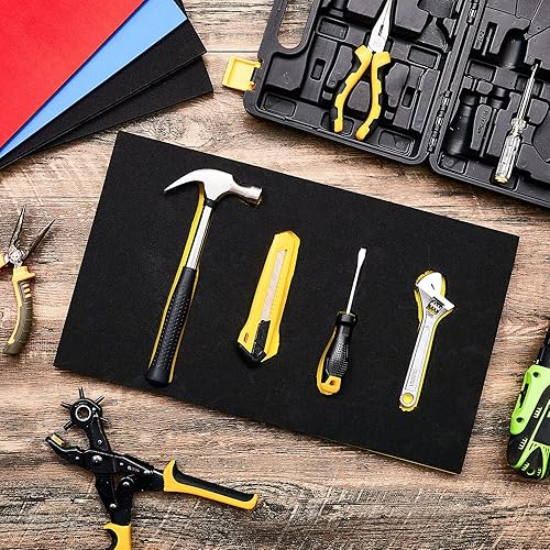 Miniatura 7 de Fabbay 6 juegos de cajas de herramientas, organizadores de espuma, insertos de forro de caja de herramientas, tapete de espuma antideslizante para