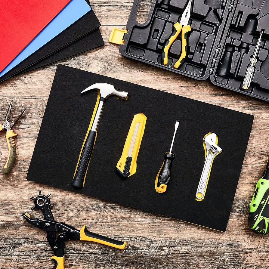 サポートサーフェス 美品 ツイスト アシンメトリーブラウス とろみ 金ボタン Fabbay 6 Sets Tool Box Foam Organizers Adjustable Tool Box