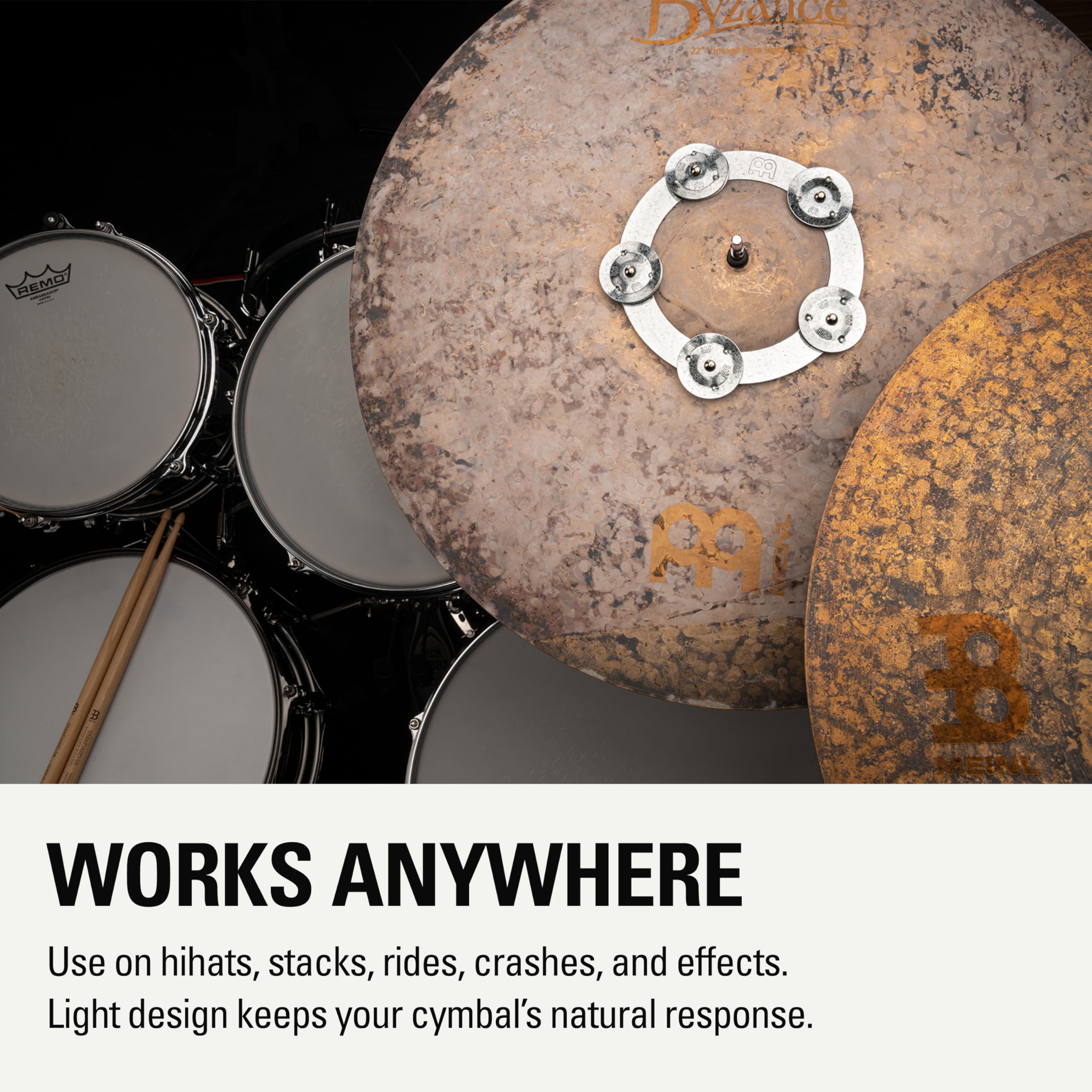 Meinl Dry Ching Ring – 6 cali – pierścień z opaskami – akcesoria do perkusji (DCRING)