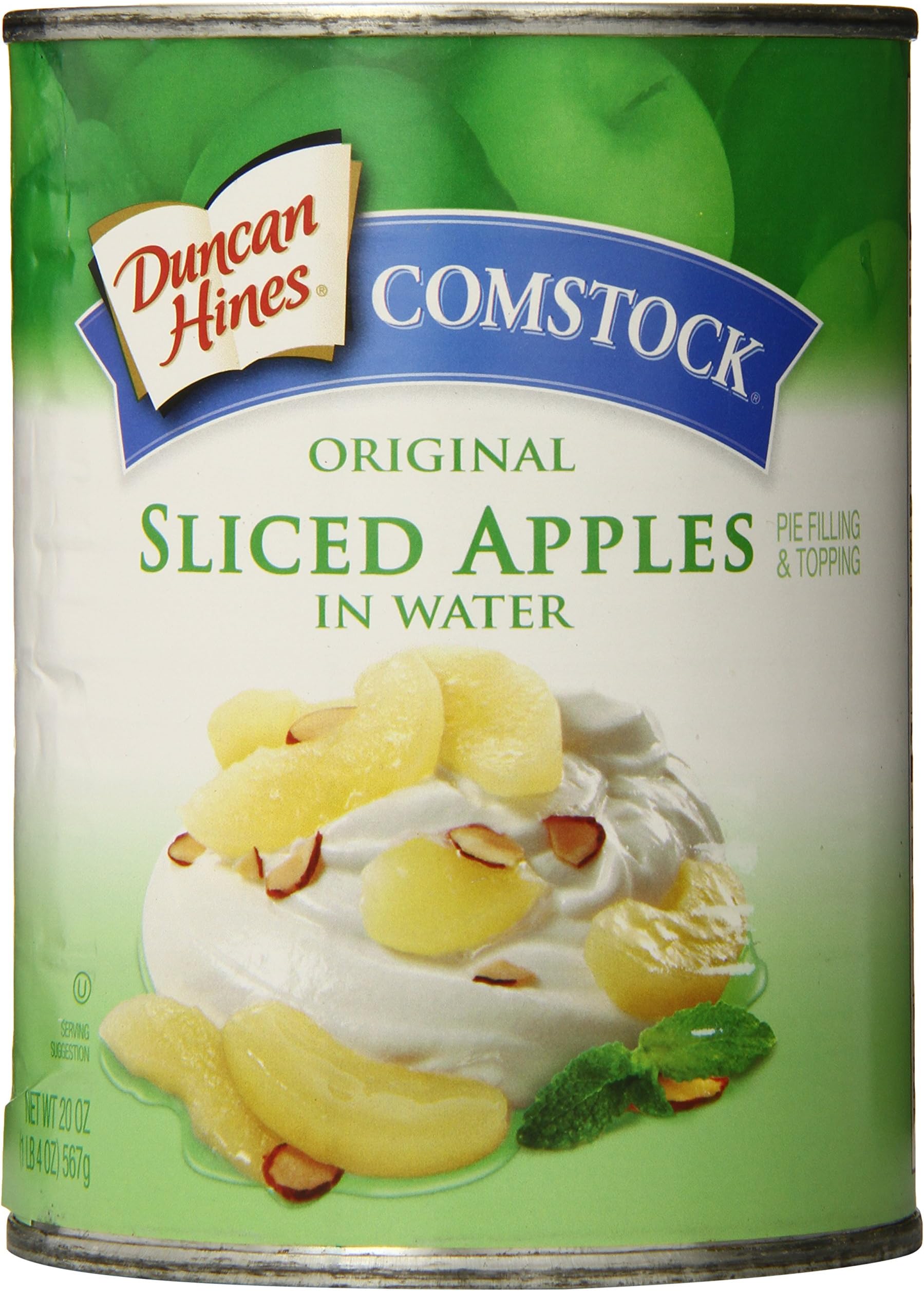 Comstock Original Pie Filling & Topping, Sliced Apples, 20 Ounce (Pack of 8)