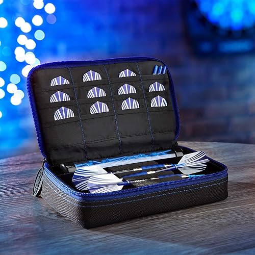 Miniatura 8 de Casemaster Plazma - Funda para dardos suaves y de acero, capacidad para 3 dardos y cuenta con tubo de almacenamiento integrado y bolsillos para