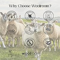 Vista 6 de WOOLROOM - Edredón de lujo lavable a máquina, edredón de peso medio de lana británica, tamaño king, para todas las estaciones - 100% natural