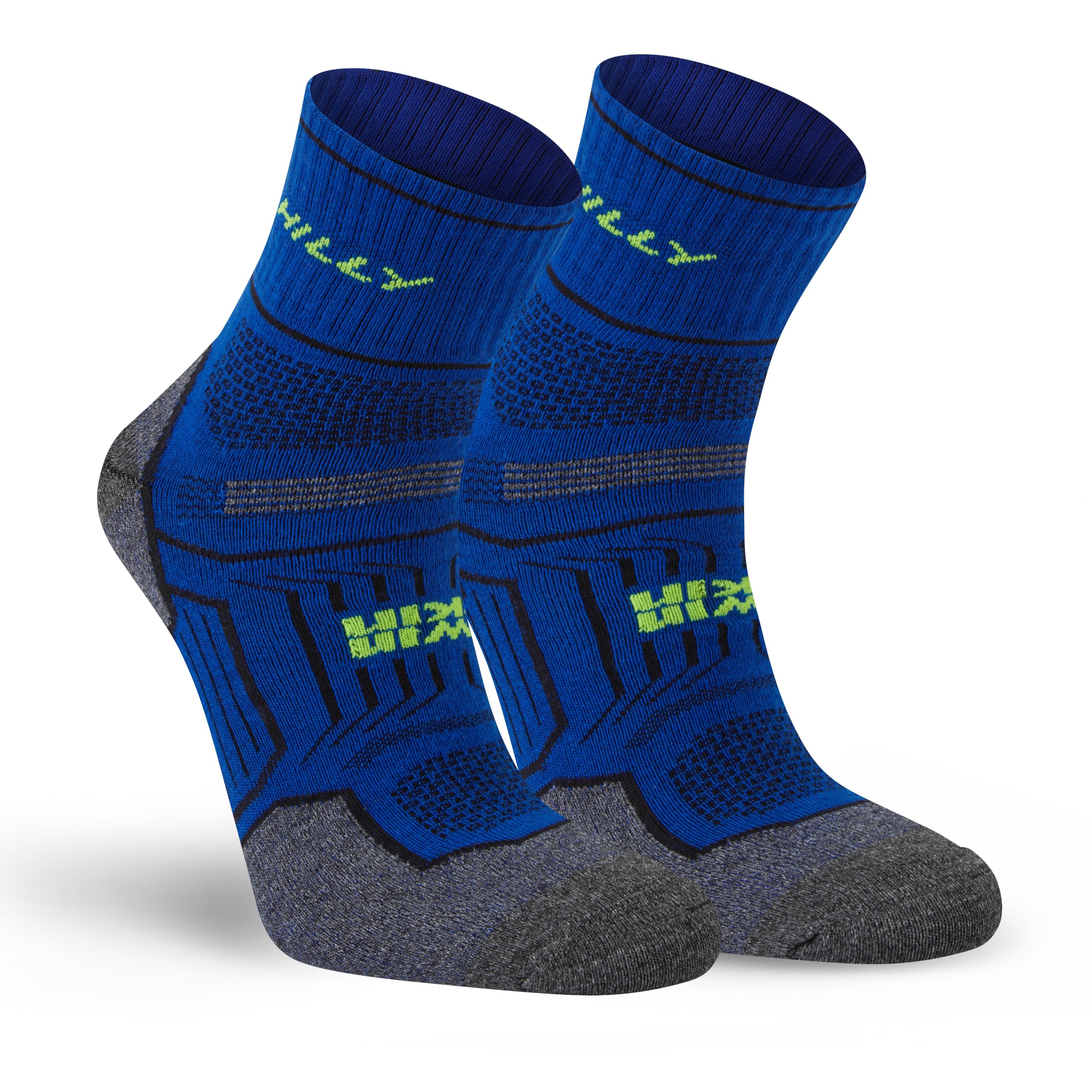 Hilly, Twin Skin, Anti Blister - Anklet - Med Cushioning, Cobalt/Grey Marl, XL
