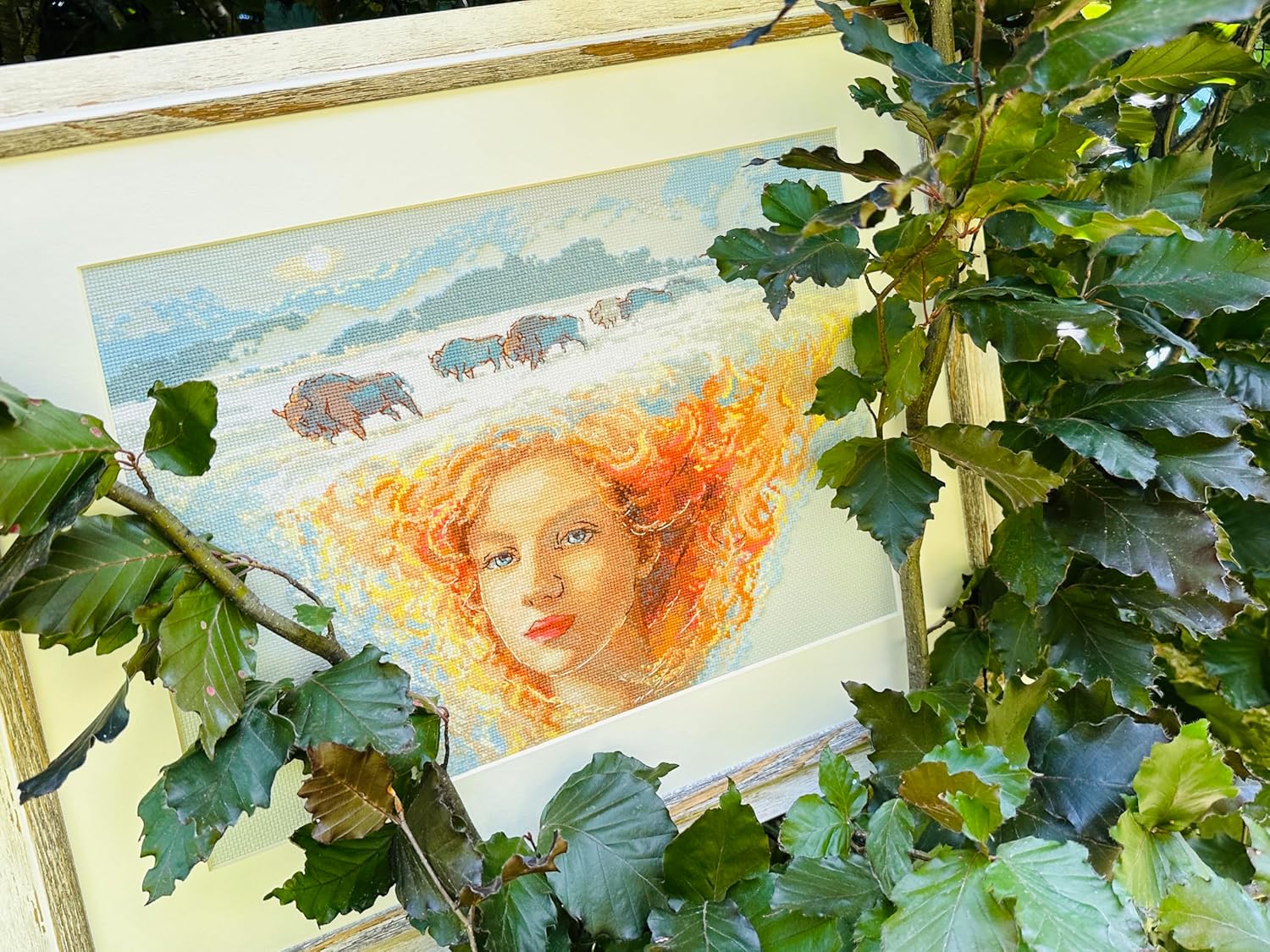 Aine Counted Cross stitch kit A1003 Mother Nature. Earth, Orange