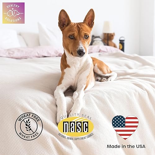 Miniatura 6 de Picaduras de aceite de salmón para la piel y el pelaje del perro, suplemento que apoya la piel sana y el pelaje brillante, mejorado con DHA, EPA,