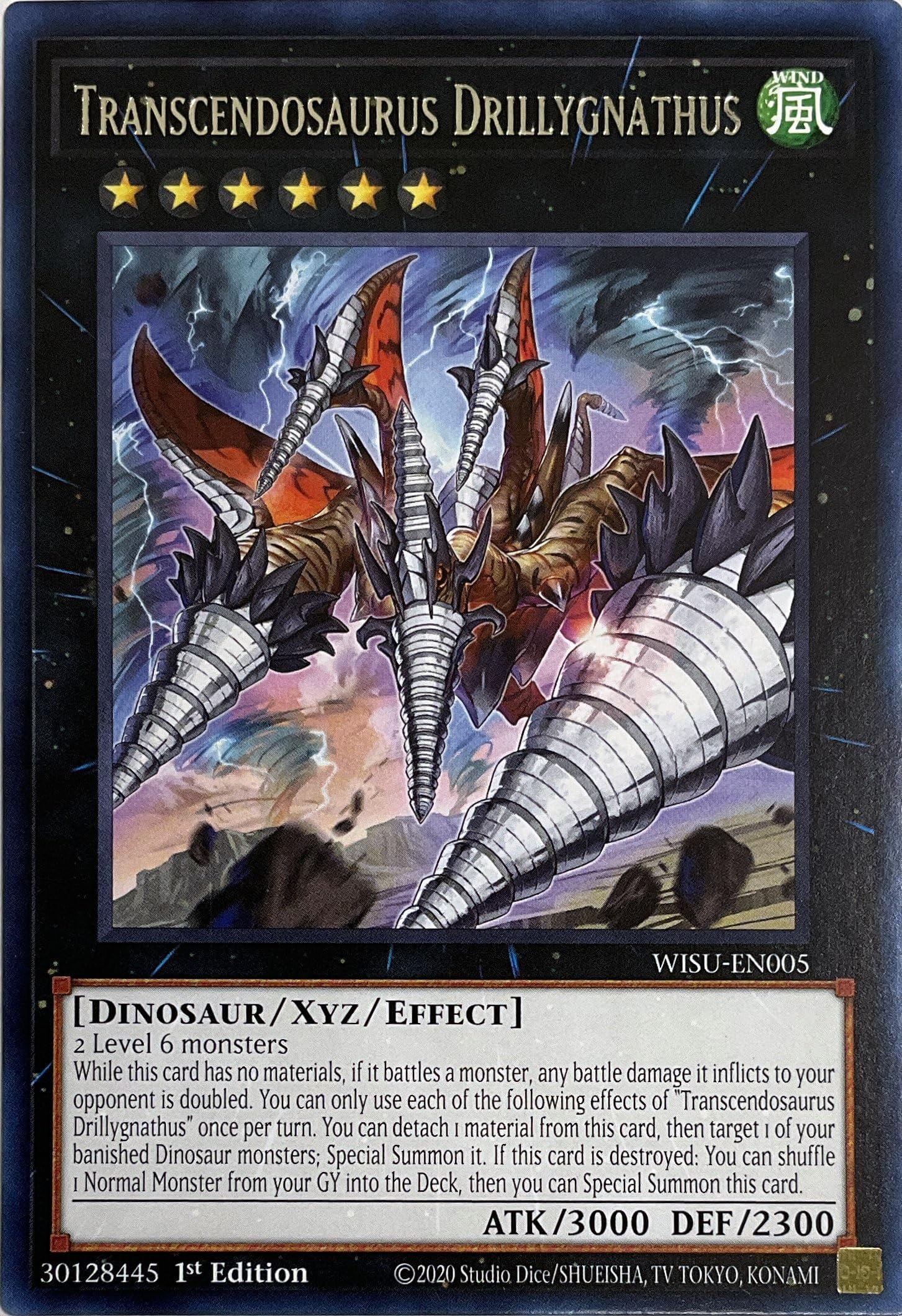 Transcendosaurus Drillygnathus - WISU-EN005 - Rare - 1st Edition