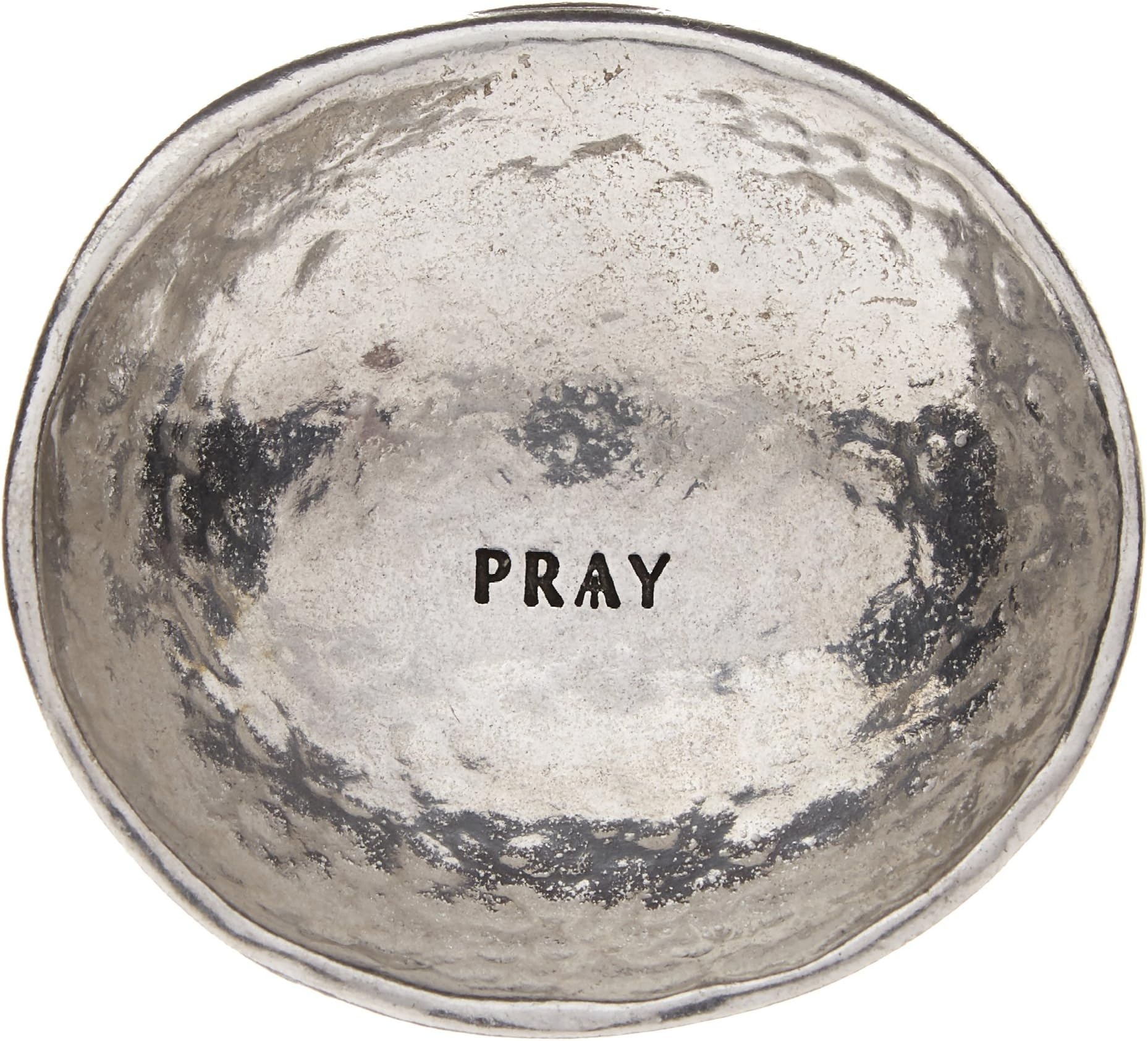 Cathedral Art Pray Trinket Dish, 2-1/2-Inch