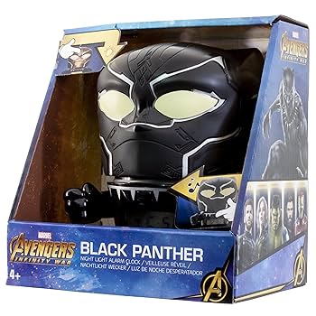 ブラックパンサー　LEDライト付きフィギュア 付属のLEDライトユニットで紫色に光る( ☆∀☆)】ムービー