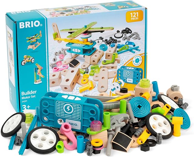 BRIO Builder Motor Construction Set - Learning, Building and Educational Toys for Ages 3 Years Up