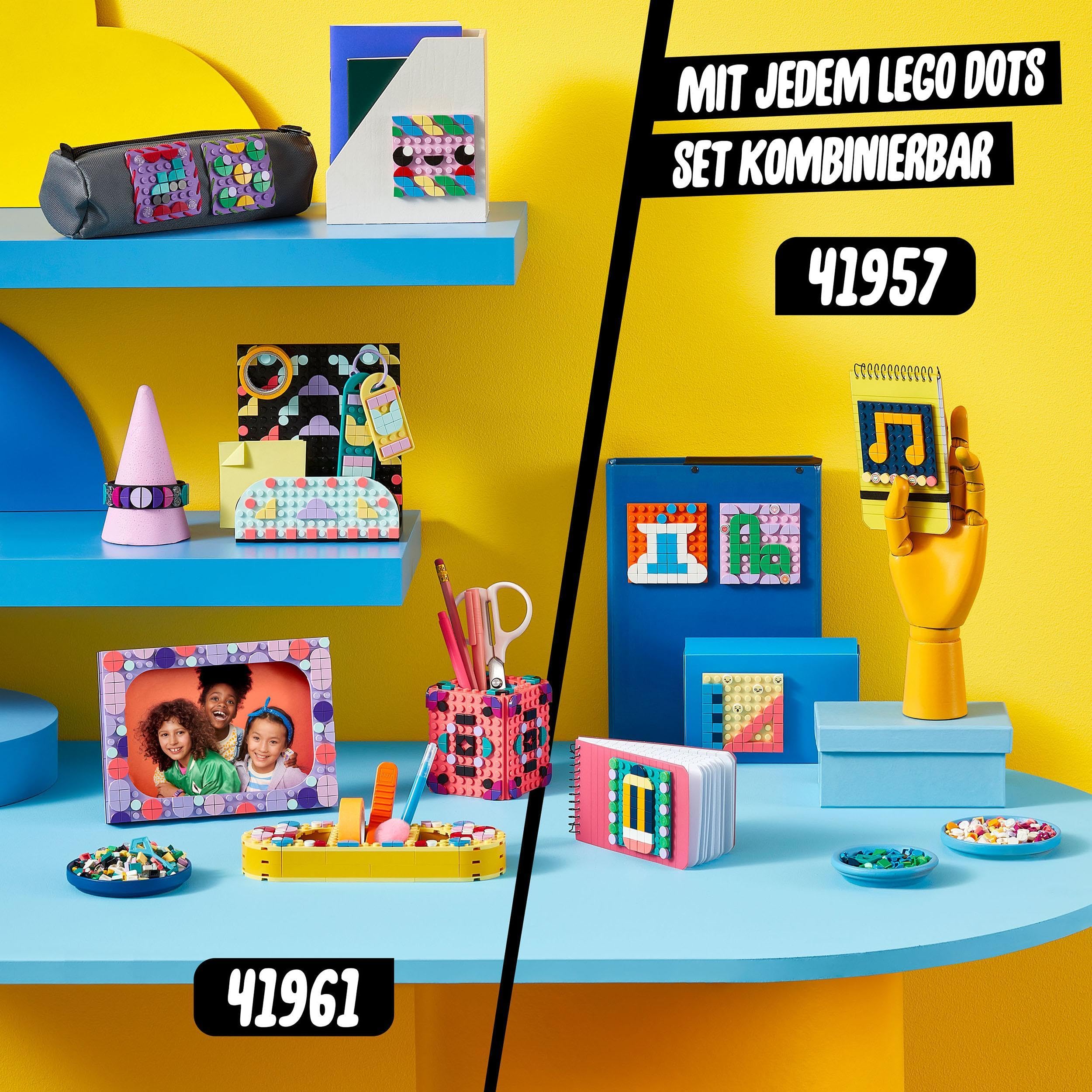 LEGO 41957 DOTS Kreativ-Aufkleber-Set, 5in1 DIY Bastelset für Kinder ab 6 Jahren, Spielzeug zum Basteln von personalisierten Mosaik-Aufklebern