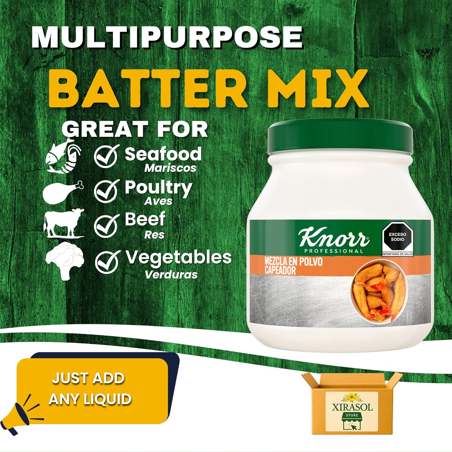 Multi-Purpose Fry Batter Mix Bundle – Knorr Capeador + Bilingual Recipe Card – Xirasol Store