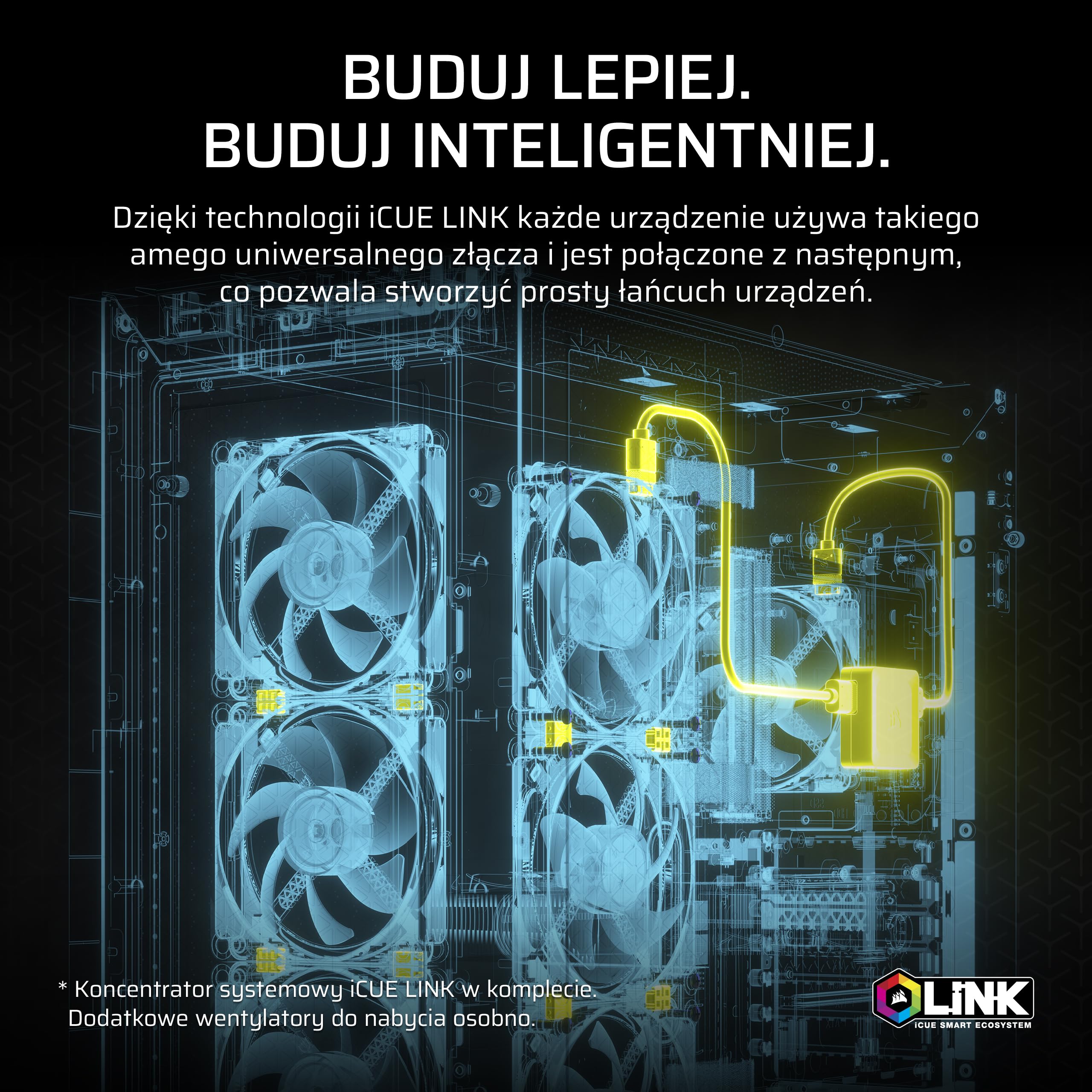 CORSAIR iCUE LINK TITAN 360 RX LCD Układ Chłodzenia Procesora Cieczą – 360mm AIO – Intel LGA 1851/1700, AMD AM5/AM4 – 3x RX120 RGB Wentylatory – Koncentrator Systemowy iCUE LINK w Komplecie – Biały
